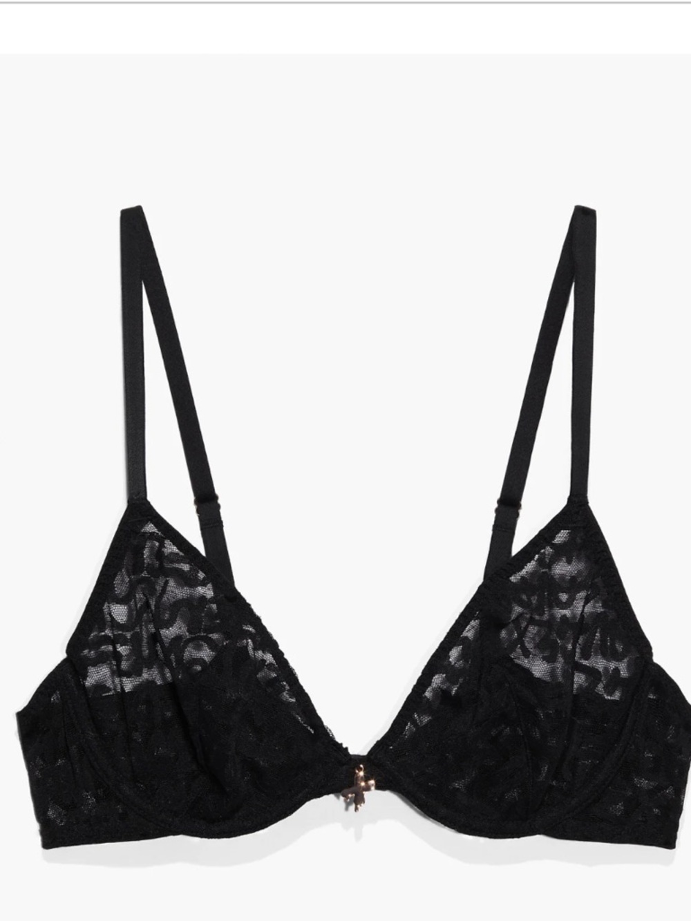 NEW Savage X Fenty by Rihanna Tagged by Savage Unlined Mesh Sheer Bra 38C